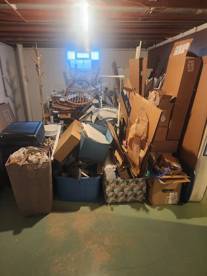 Roll-off dumpster container at job site for 2 Yard Dumpster Rental in Ephraim